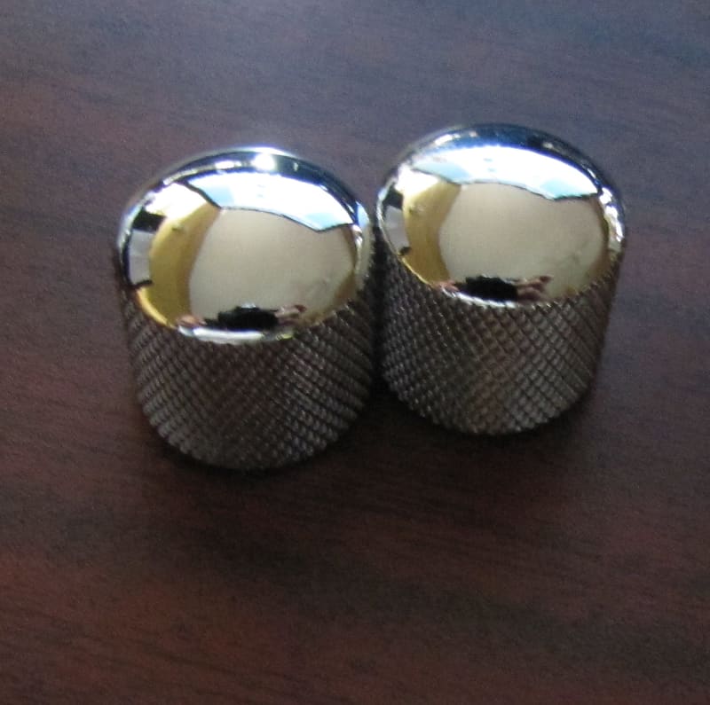 Fender Knurled Dome Knobs, Chrome Reverb