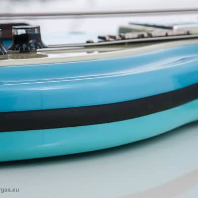 Italia Mondial Classic Bass, Italia blue, semi-hollow, Piezo Bridge , Resoglass top, made in Korea image 15