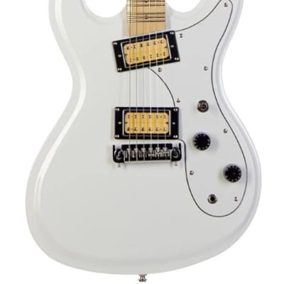 Eastwood HI-FLYER PHASE 4 MT Replica Nirvana Bolt-On Maple Microtonal Neck 6-String Electric Guitar image 2