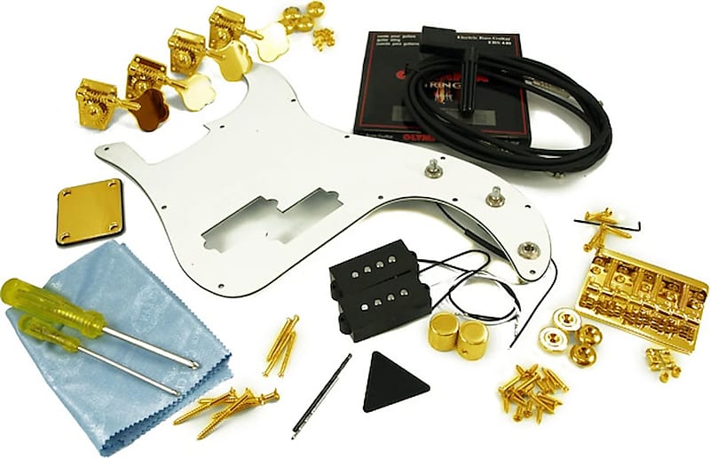 WD Parts Kit For Fender Precision Bass Gold | Reverb