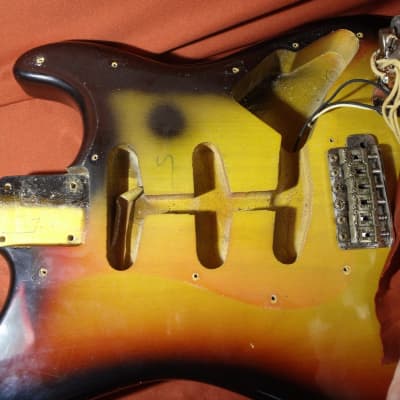 Vintage Fender Stratocaster Electric Guitar circa 1965 (Pre-CBS) w. case & strap image 22
