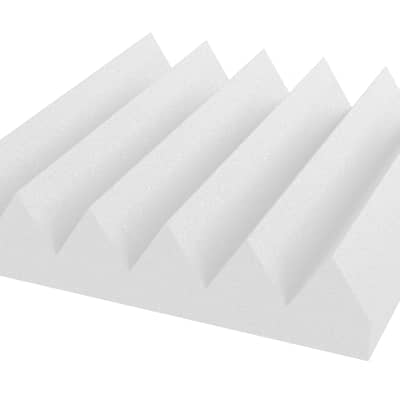 SoundAssured White Acoustic Foam Panels Wedge
