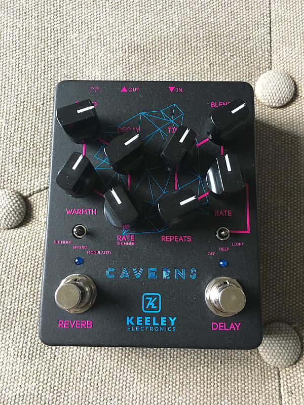 Keeley Caverns Reverb Delay V2 Limited Edition Black Neon