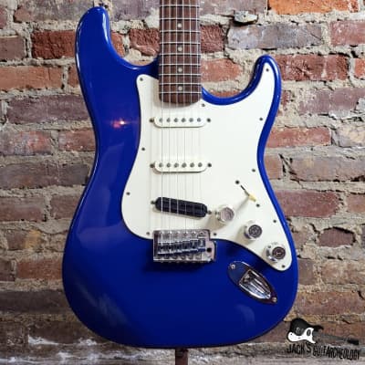 JAKE'd: Squier Stratocaster w/ Splitrail Humbucker (2000s Imperial Blue) image 1