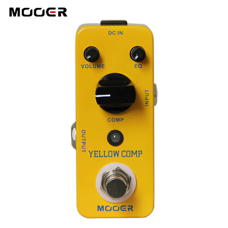 Mooer Yellow Comp Optical Compressor Effect Pedal  True Bypass Fast Shipment image 1
