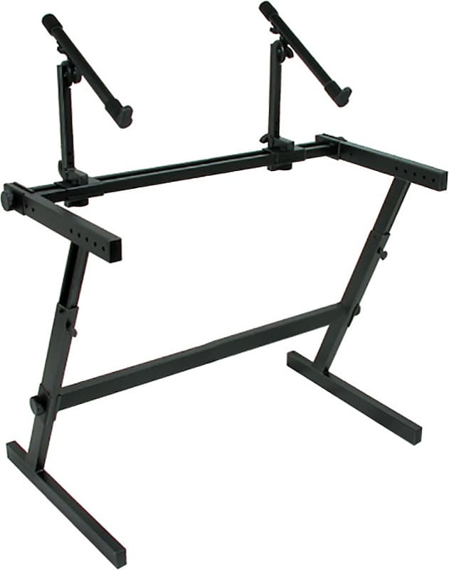 Quik Lok Z-726L Z Frame Keyboard Stand. Double Tier Extra Wide image 1