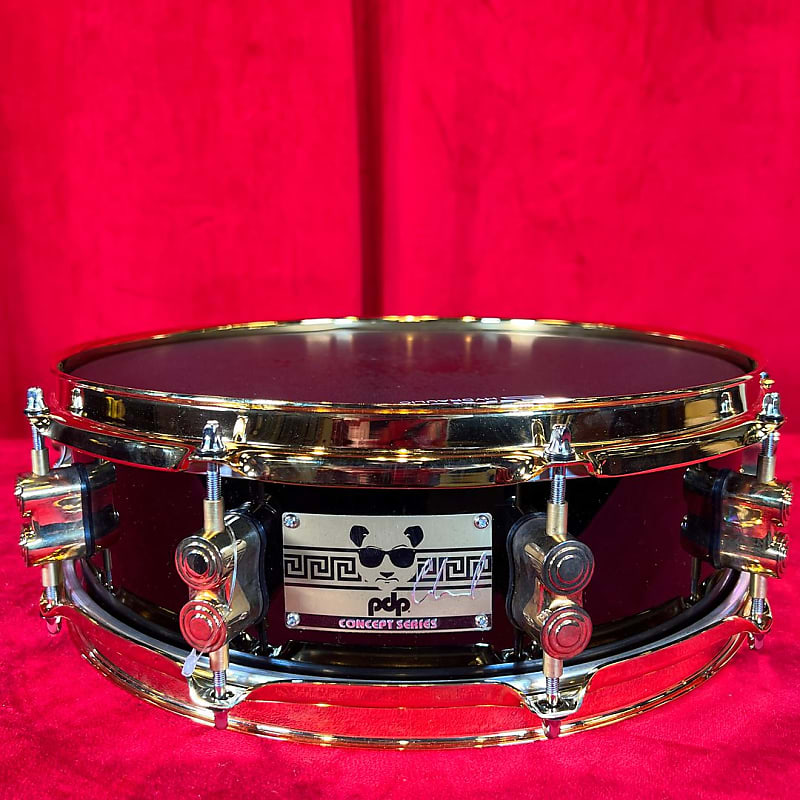 PDP 13 x 4 Black and Gold Hardware Snare Drum (Miami, FL Dolphin Mall)