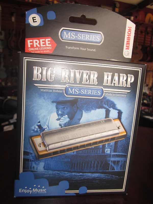 Hohner MS-Series Big River Harp Harmonica Key of E 590BX-E
