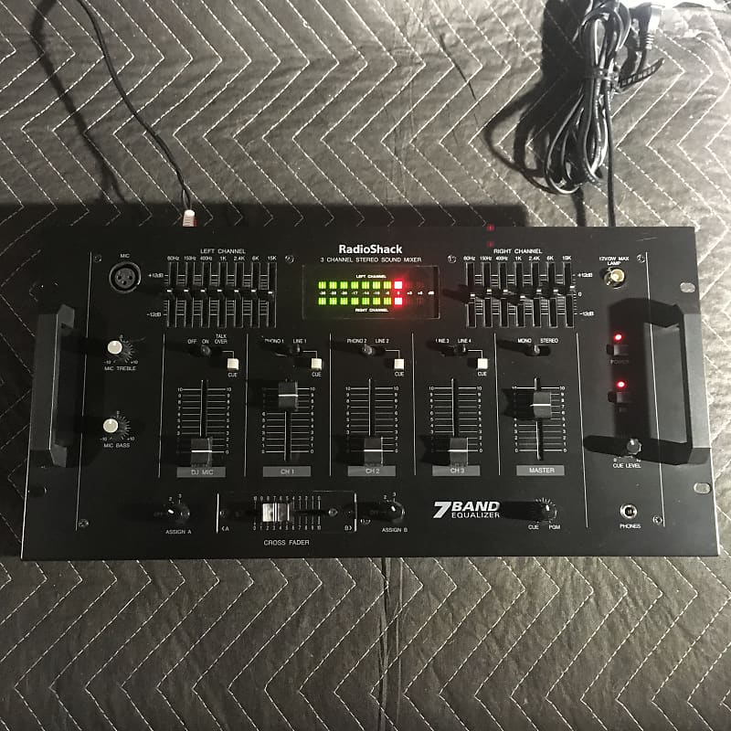 RadioShack 32-3012 3-Channel Stereo Mixer Black | Reverb