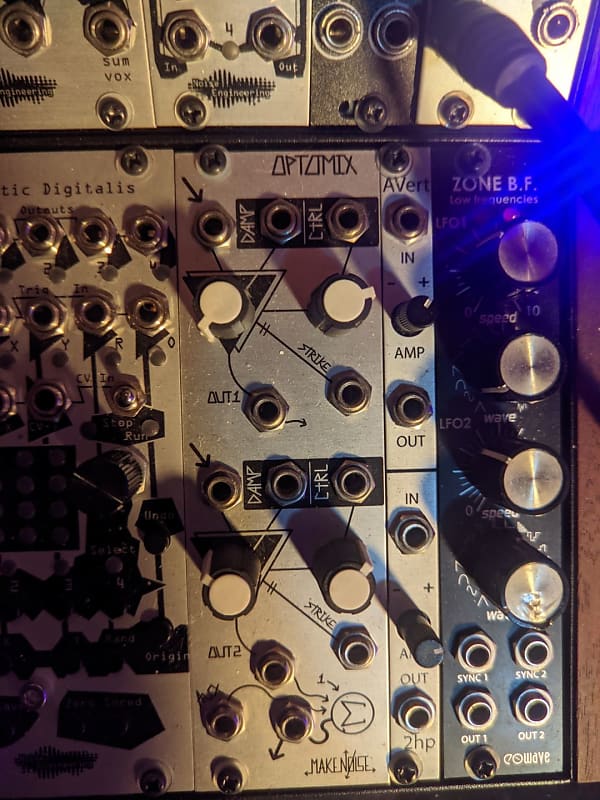 Make Noise Optomix v2 silver Reverb