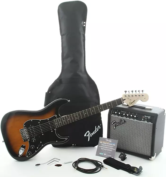 Squier "Stop Dreaming, Start Playing!" Affinity HSS Stratocaster w/ Frontman 15G Amp Pack image 1