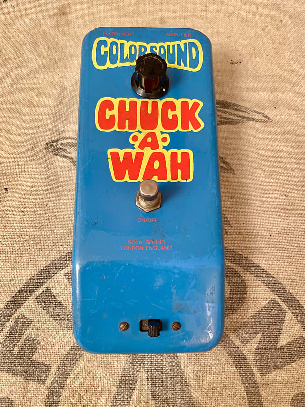 1970's Colorsound Chuck A Wah Original Vintage Sola Sound Effect Pedal image 1