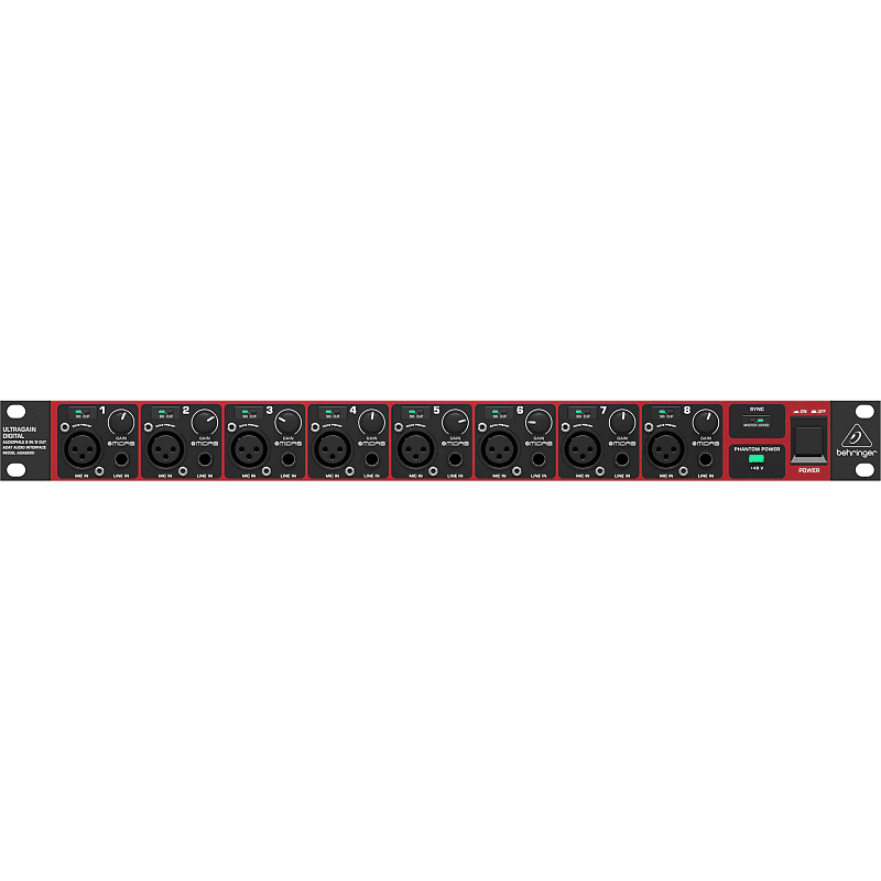 Behringer ADA8200 Ultragain Digital Microphone Preamp image 1