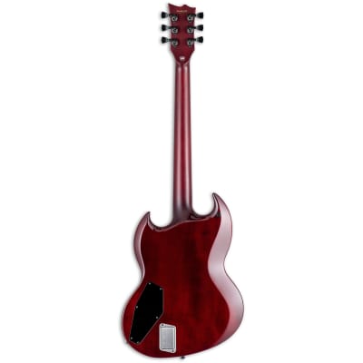 ESP E-II Viper Electric Guitar- See Thru Black Cherry image 2