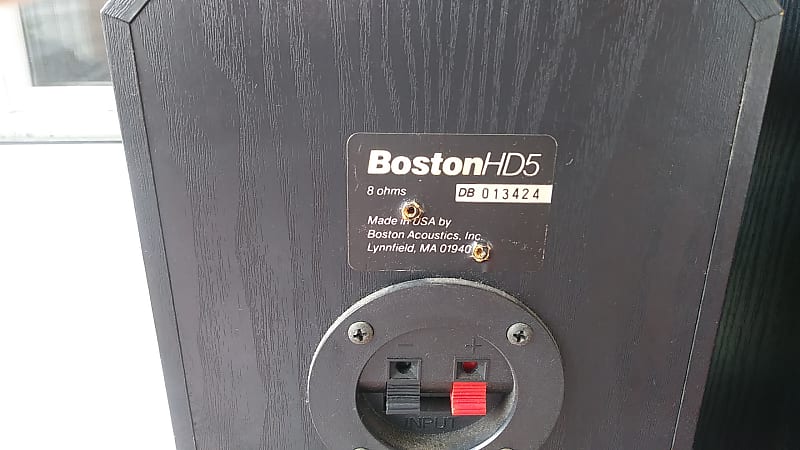Boston HD5 Bookshelf or Monitor Speakers. USA Black | Reverb