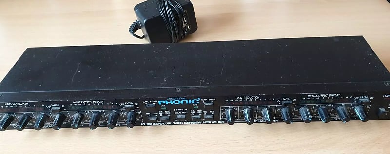 1990s Phonic Dual Channel Stereo Compressor Limiter Gate | Reverb UK