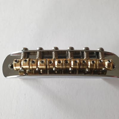 Jaguar Jazzmaster mustang upgrade bridge with brass adjustable saddles