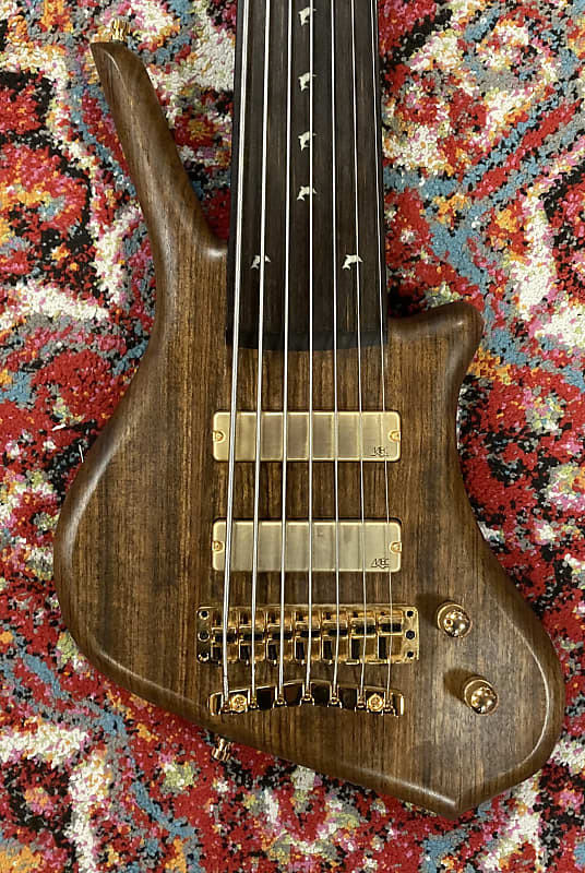 Warwick Dolphin Pro I Fretless 7 string 2020 Natural Oil Finish Excellent SKU 9234GT
