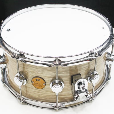 DW Jazz Series Cherry/Gum 6.5" x 14" Snare Drum w/ VIDEO! Creme Oyster FinishPly image 2