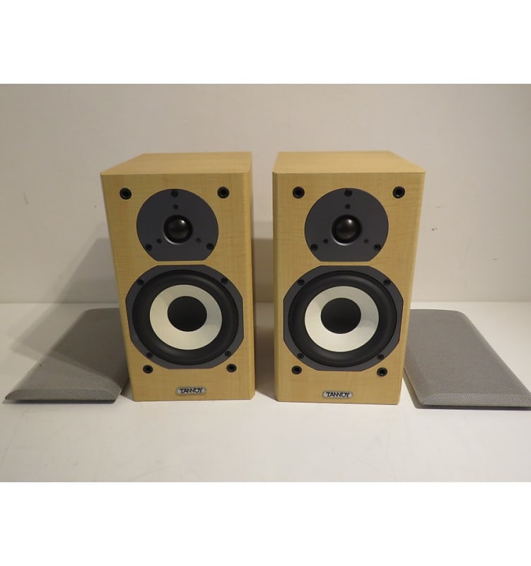 Tannoy Mercury MX1 Light Maple Bookshelf Speakers | Reverb