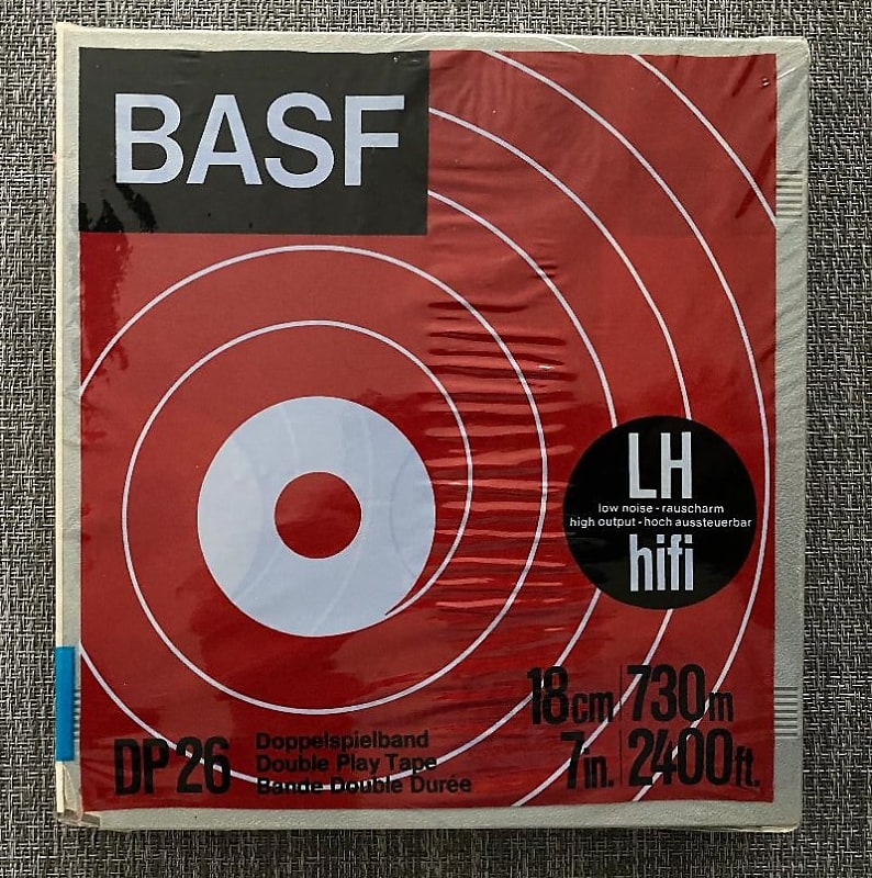 BASF DP26 LH Reel to Reel Recording Tape, 7 Reel, 2400 ft.