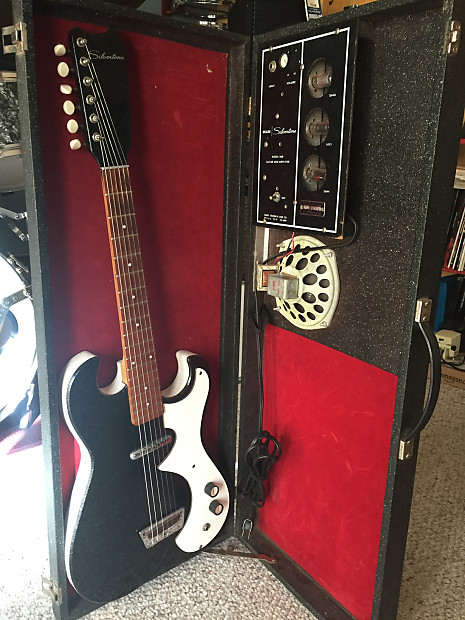 【レトロを楽しむ③】激レアジャンクSears Silvertone Silvertone Guitars Model 1449 Red Silver Flake Burst