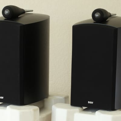B&W Bowers Wilkens 805 Nautilus speakers black Made in England BW B W with boxes (need fix tweeter) image 6