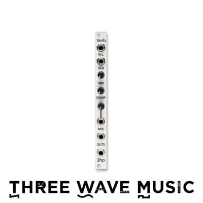 2hp Verb - Stereo Reverb Silver panel [Three Wave Music] image 1
