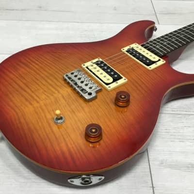 Paul Reed Smith (PRS) SE CUSTOM 22 Flat Top Moon Inlay Cherry Sunburst [SN  H00240] (03/18) | Reverb