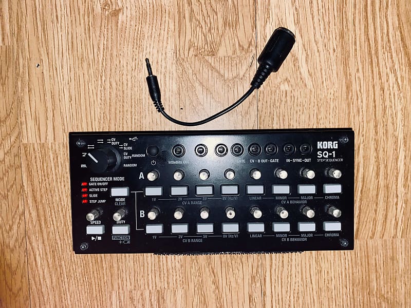 Korg SQ-1 16 step analogue sequencer + MIDI convertor cable