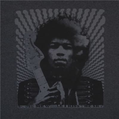 Genuine Fender Jimi Hendrix KISS THE SKY T-Shirt Small 100% Cotton image 3