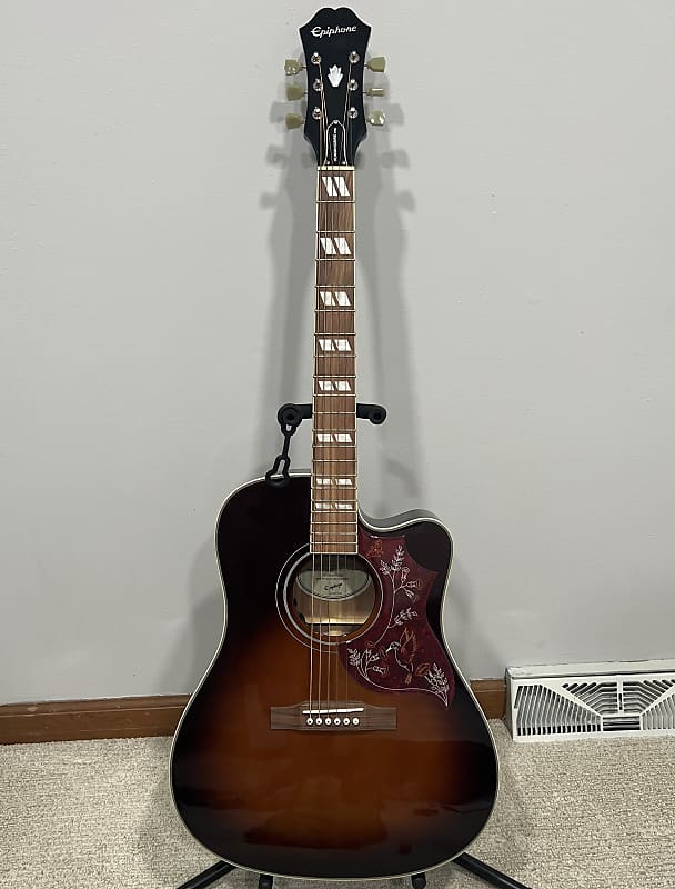 Epiphone Hummingbird Limited Edition Performer Pro 2021 - Tobacco Sunburst  | Reverb