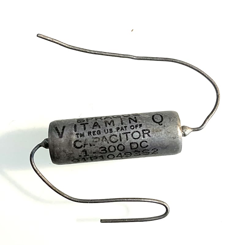 Sprague vitamin Q PIO Capacitor 0,1uF 300VDC image 1