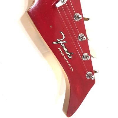 Yamaha 2 pickup modified electric guitar SG-2 1966 Hot rod red image 6