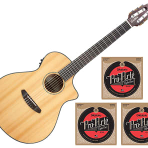 Breedlove Pursuit Nylon String Guitar w/Bag + 3 Sets D'Addario EJ45 Strings image 4
