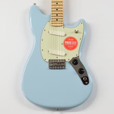 Fender Player Mustang Maple Fingerboard Sonic Blue | Reverb