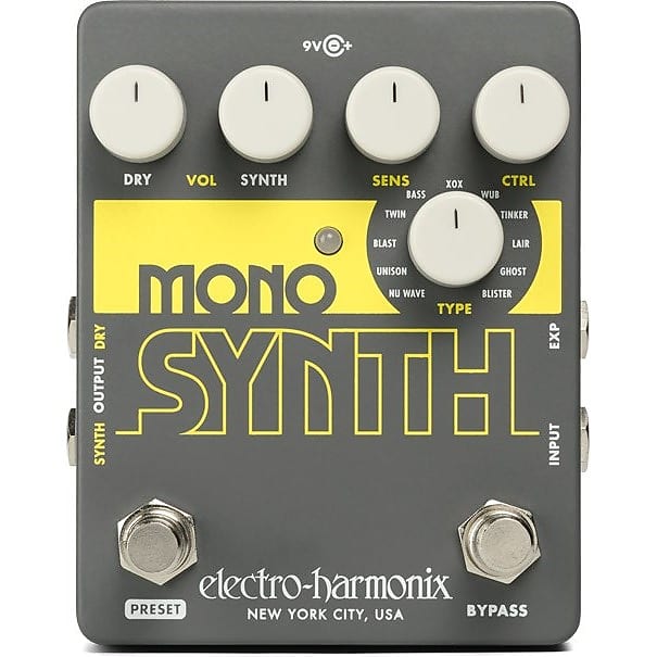 Electro-Harmonix Mono Synth Guitar Synthesizer Pedal image 1