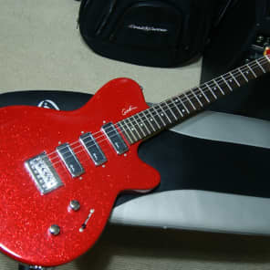 Godin USA Triumph 3-pickup Red Sparkle American made w/Fender bag image 2