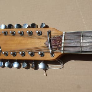 Univox Electric 12 String Guitar Vintage Japan  1960s  Sunburst Offset Body Twelve image 3