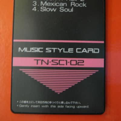 Roland TN-SC1-02 50's 60's M Town Mexican rock Style card ROM E-70 E5 KR Piano