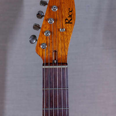 Rice Custom Natural Wood Electric guitar image 3