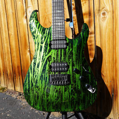Schecter DIAMOND SERIES C-1 Silver Mountain - Toxic Venom 6-String Electric Guitar (2022) image 4
