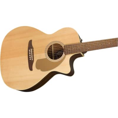 Fender Newporter Player Acoustic Guitar, Walnut Fingerboard, Natural, 0970743021 image 4
