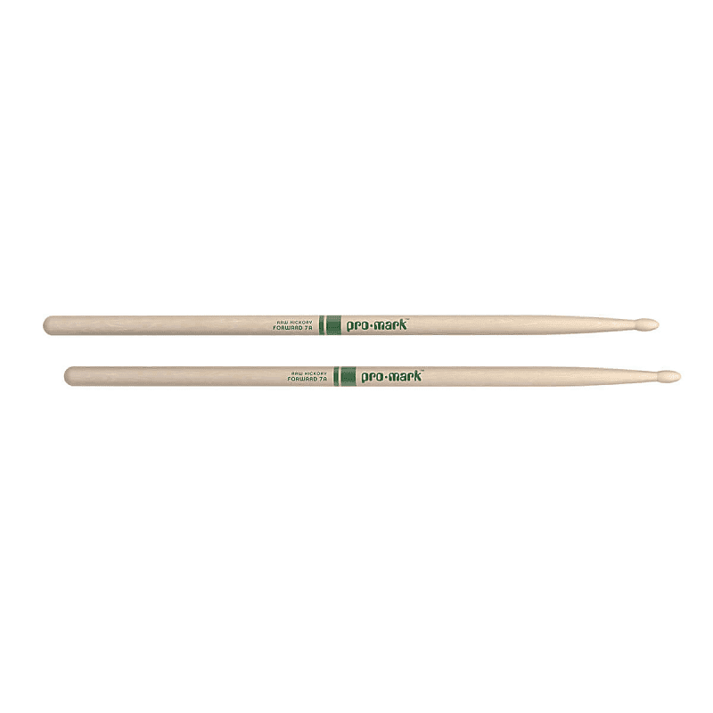 Promark Hickory 7A The Natural Wood Tip Drum Stick image 1