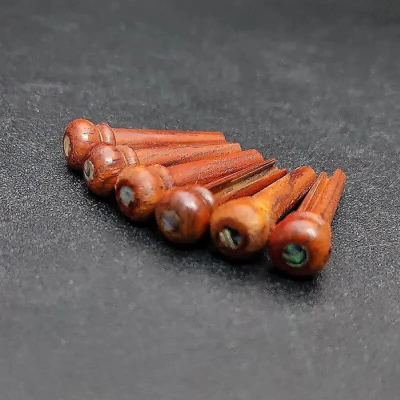 6 Piece Cocobolo Wood Folk Acoustic Guitar Bridge End Reverb Canada