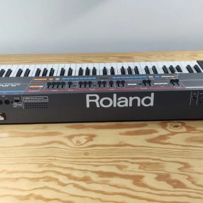 Roland Juno-106 61-Key Programmable Polyphonic Synthesizer 1984 - 1985 - Black + Original Box image 5
