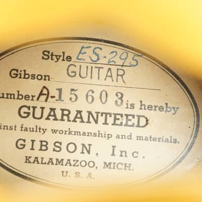 1953 Gibson ES-295 + OHSC image 23