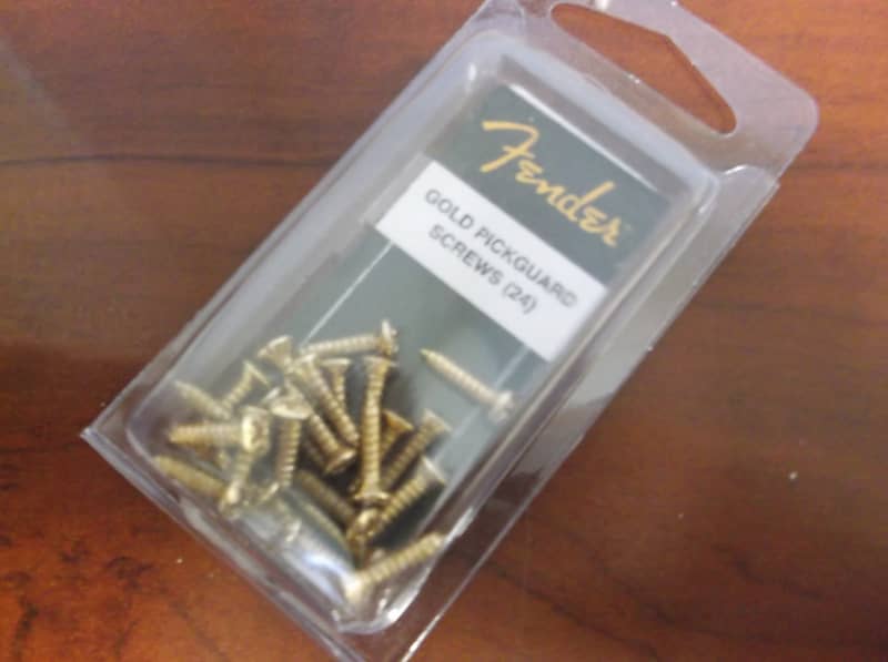 Fender Phillips Head Pickguard/Control Plate Mounting Screws (24), GOLD, 099-4924-000 image 1