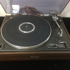 Pioneer PL-120 Vintage Wood Base 2 speed manual belt drive turntable phonograph record player image 3
