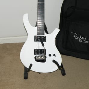 Ken Parker Guitar MaxxFly PDF60 white with original gig bag ready for new home needs nothing to play image 3